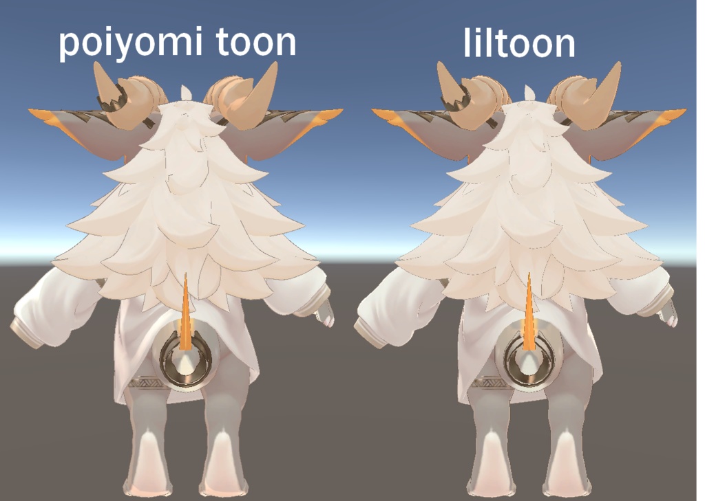 フォシュニアのマテリアルをliltoonにしたやつ