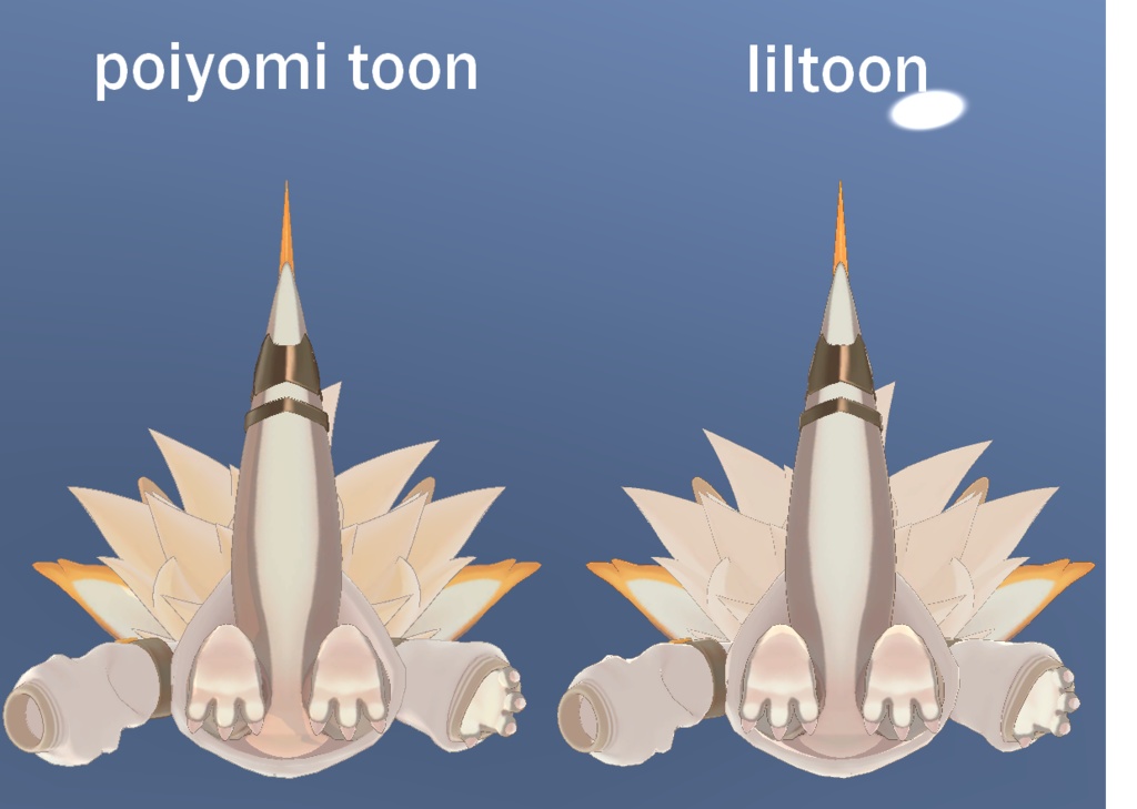 フォシュニアのマテリアルをliltoonにしたやつ
