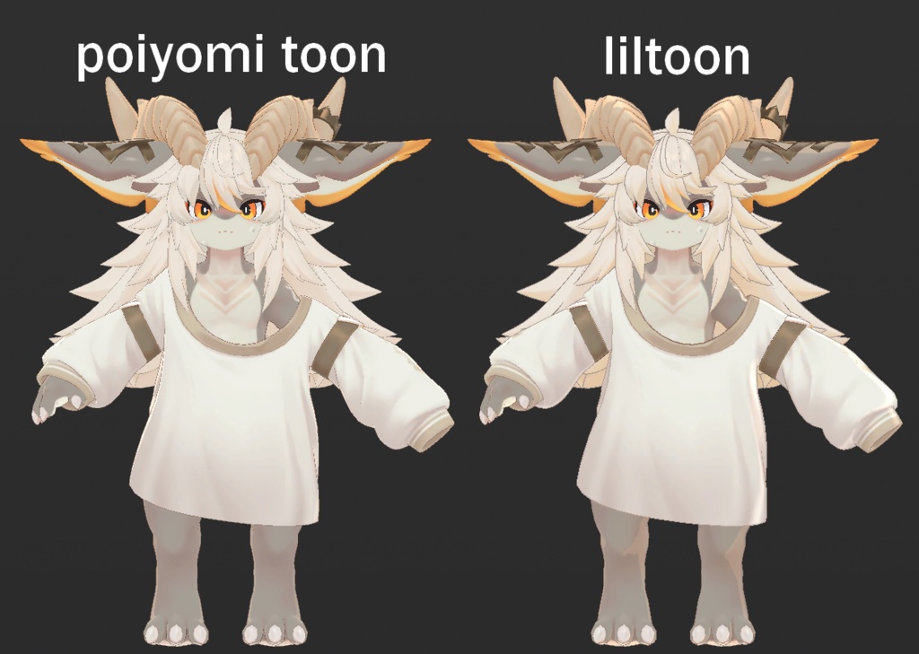 フォシュニアのマテリアルをliltoonにしたやつ