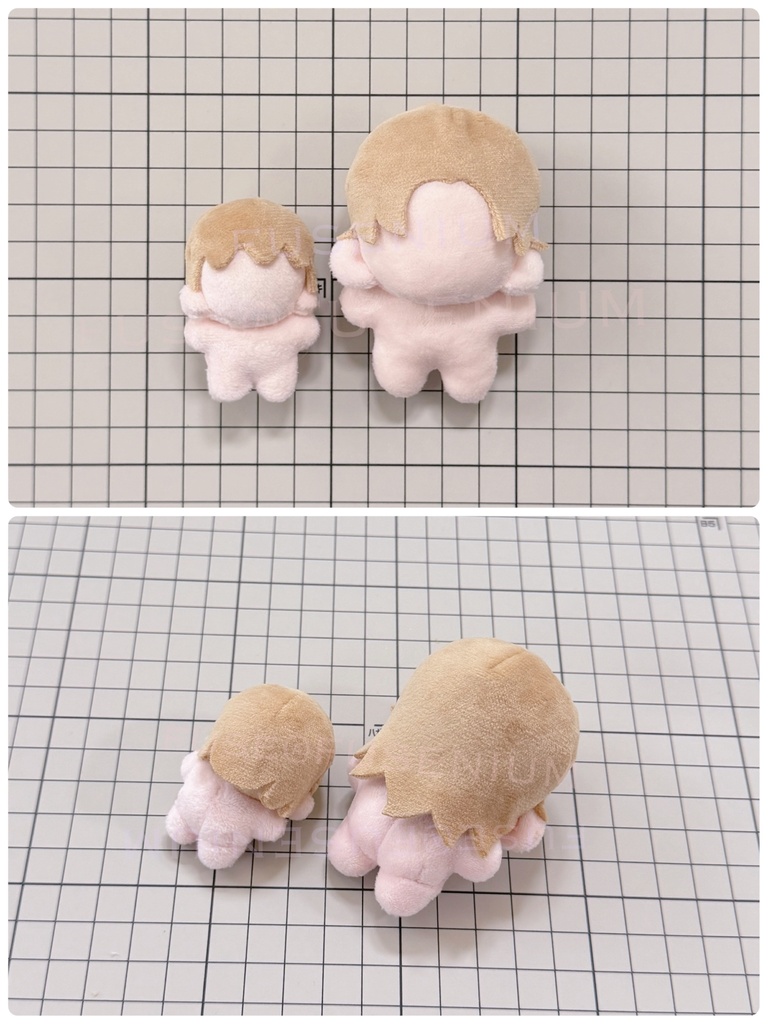 FUSETRON04 2頭身ぬい8cm/5cm用追加パーツ型紙