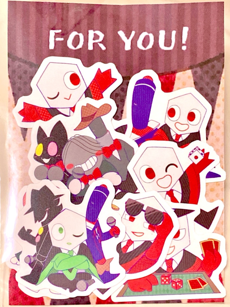 【Deltarune】ステッカー(ピピンズ&偽マイクトリオ)