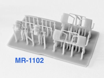 MR-1102 1000形スカート狛江B (更新4連) ・2段電連×2、TNカプラー用貼付け胴受×4