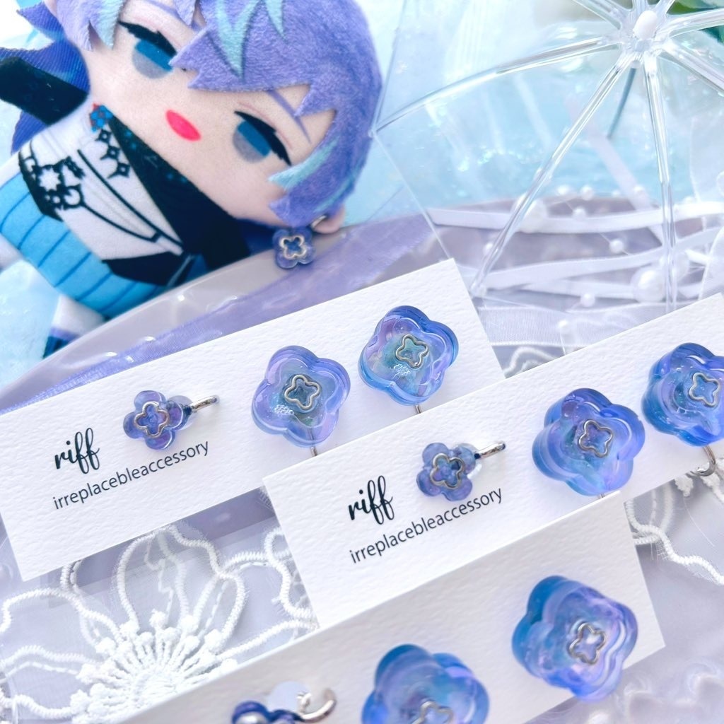 【イヤリングorピアス】ぱぺといっしょ！お揃いアクセサリー【星導ショウ】