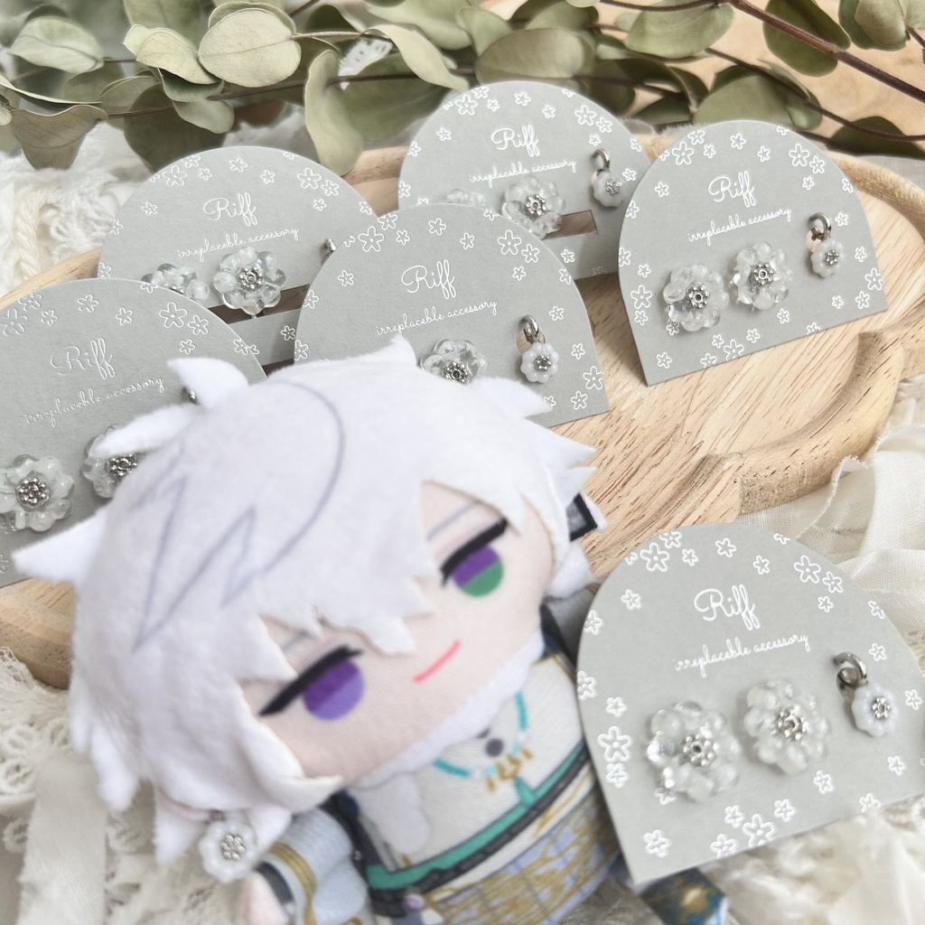 【イヤリングorピアス】 ぱぺといっしょ！お揃いアクセサリー【叢雲カゲツ】