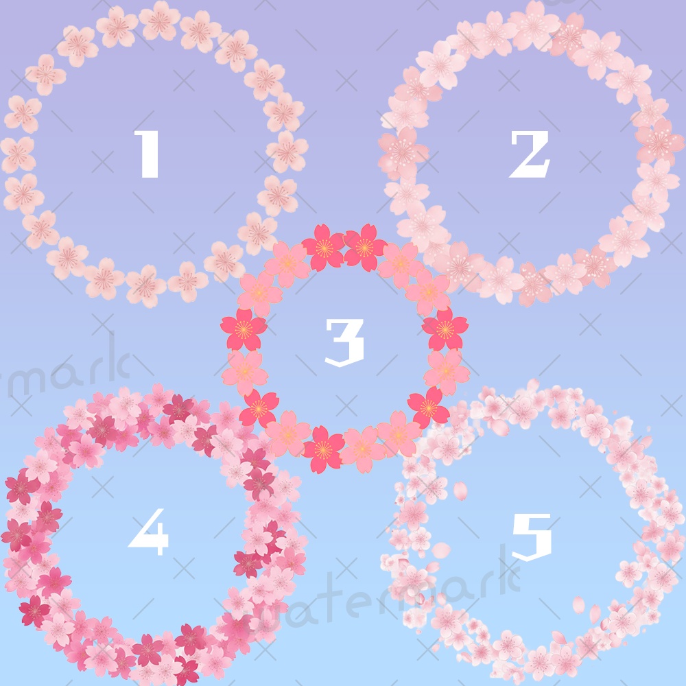 IRIAM素材　桜　サクラ　アイコンリング