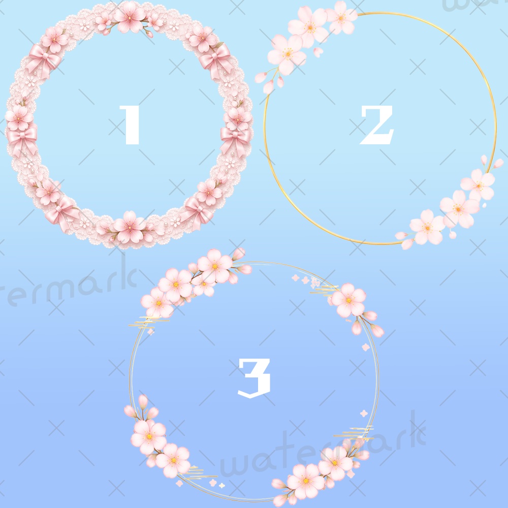 IRIAM素材　桜 サクラ アイコンリング