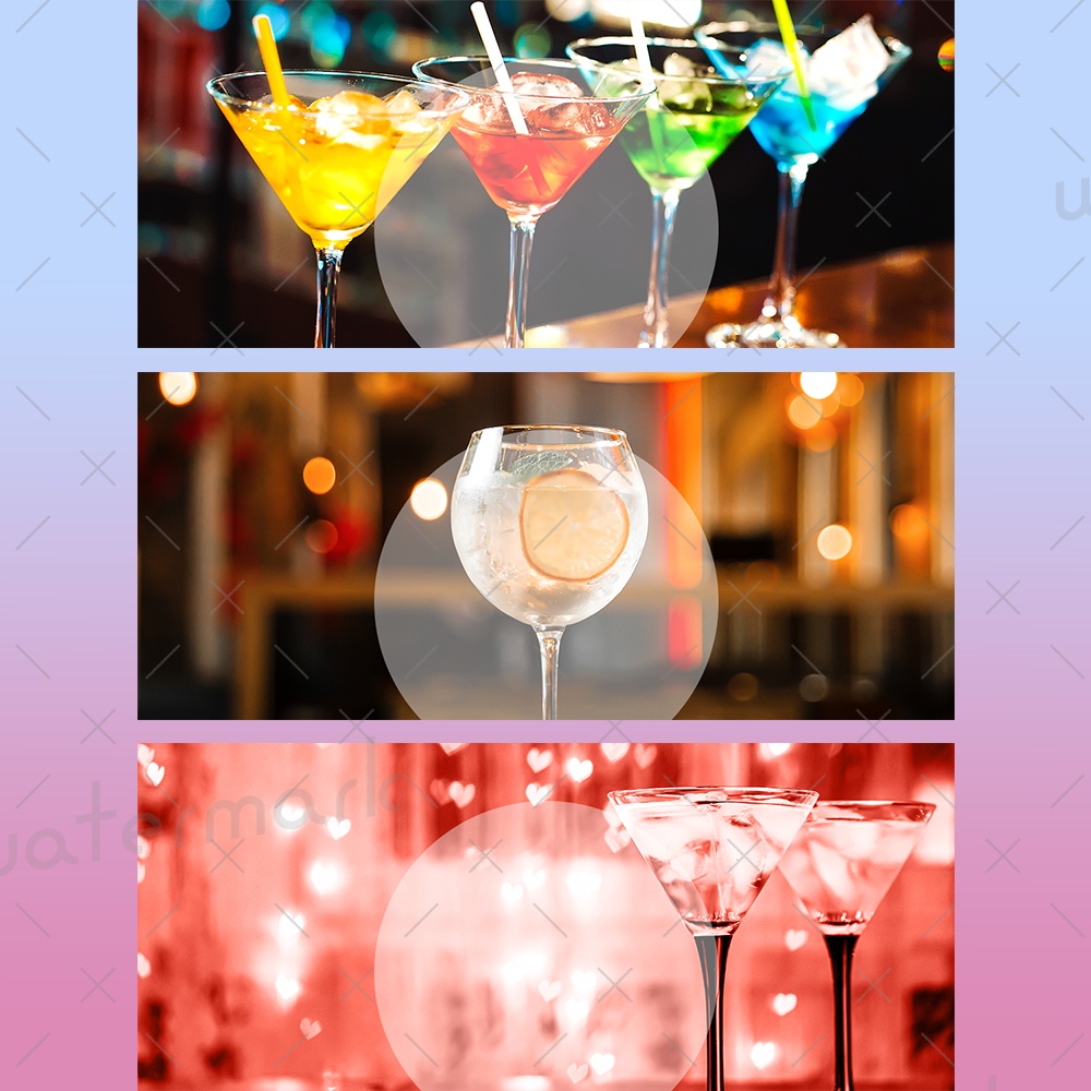 IRIAM素材 酒飲みアイコンリング16種類・ヘッダー12種類セット ビール カクテル 居酒屋 BAR