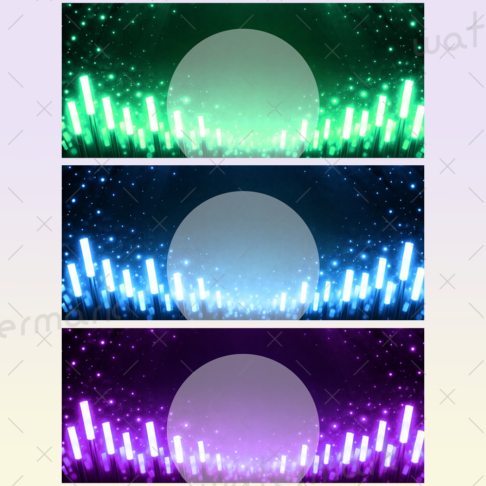 IRIAM素材 サイリウムヘッダー6種類セット