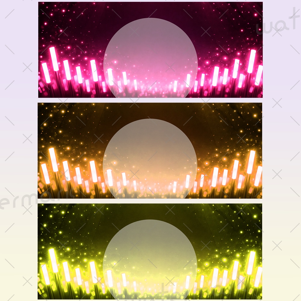 IRIAM素材 サイリウムヘッダー6種類セット