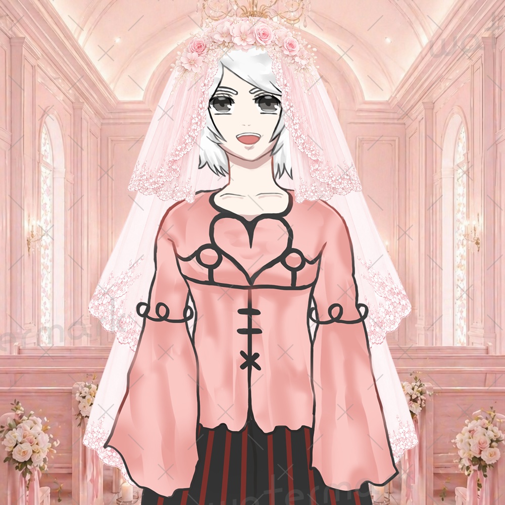 IRIAM素材 嫁こな決定戦ロゴ・ウェディングベール素材付き⑤