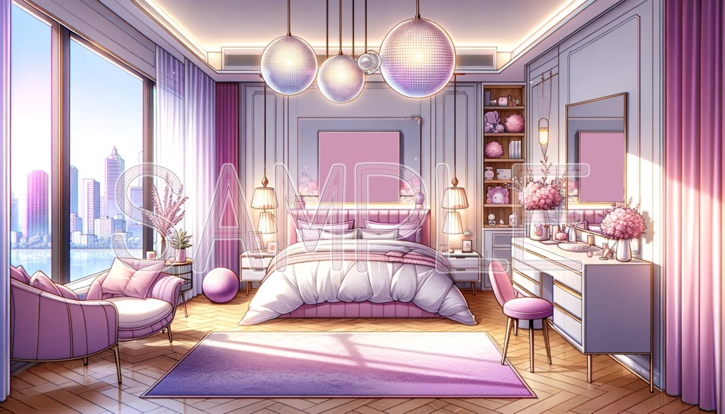 【値下げ中】[家/部屋/配信背景] - private room - *背景素材* [Vtuber/配信]