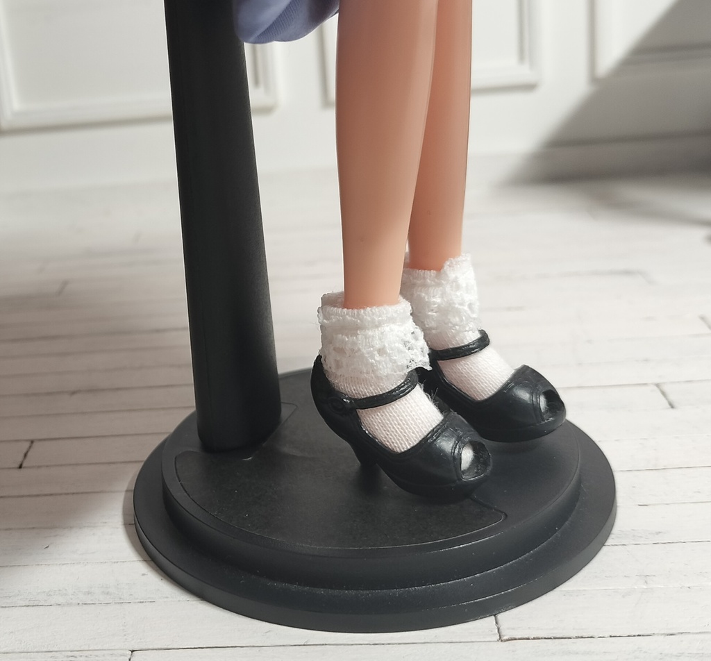 ブルーのミニワンピースセット◆22cmドールサイズ