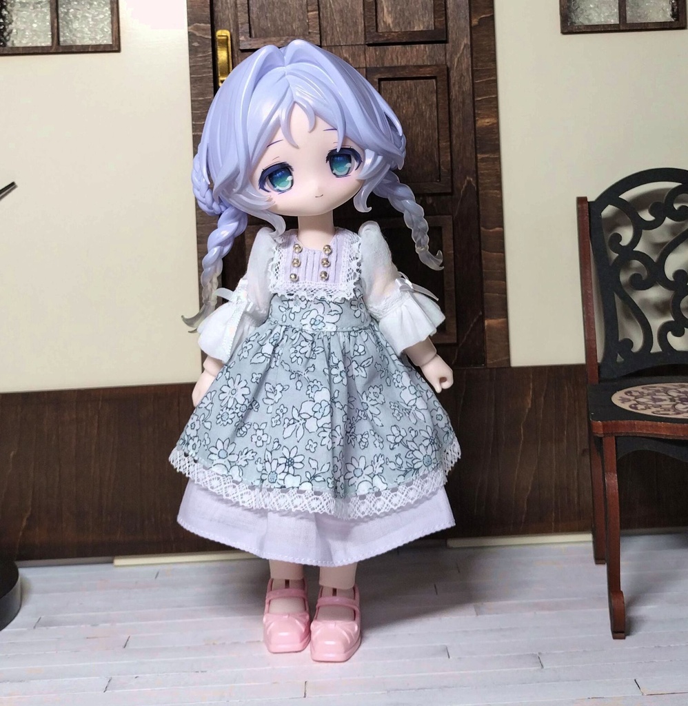 Blue gray クラシックワンピース