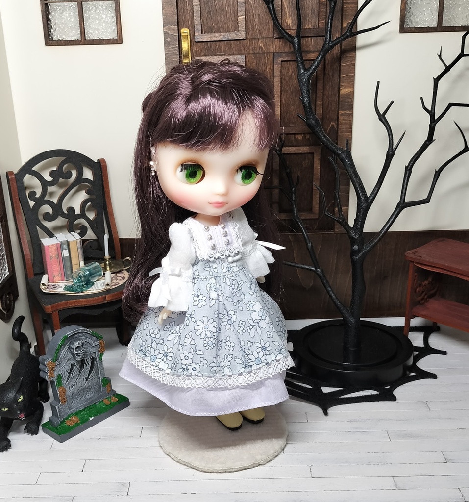 Blue gray クラシックワンピース