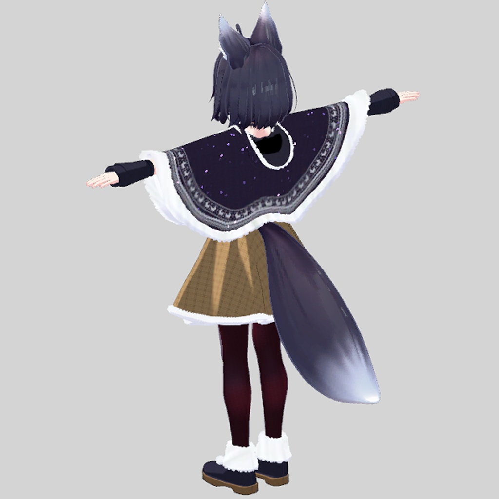 【3Dモデル】「Tien」ちゃん用ケープコーデセット