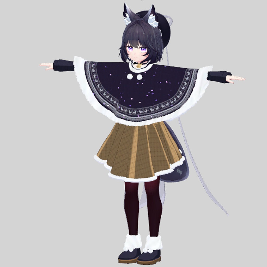 【3Dモデル】「Tien」ちゃん用ケープコーデセット