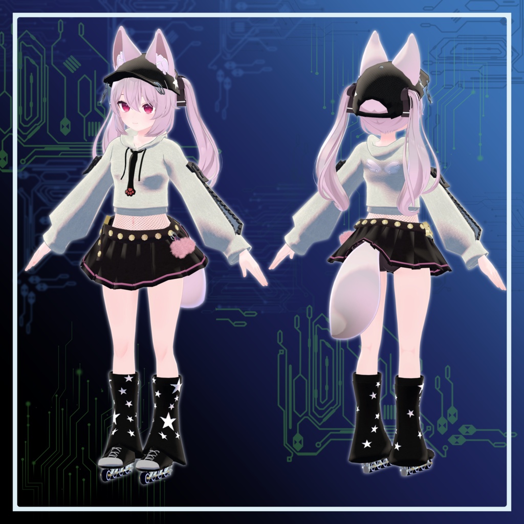 【3Dモデル】カリン(Karin)ちゃん用街衣装セット