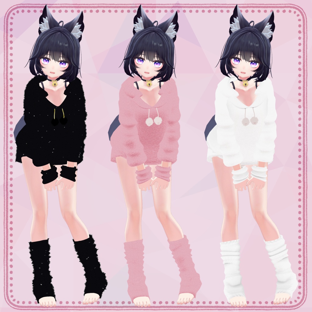 【ティエン向け衣装】もこもこルームウェア