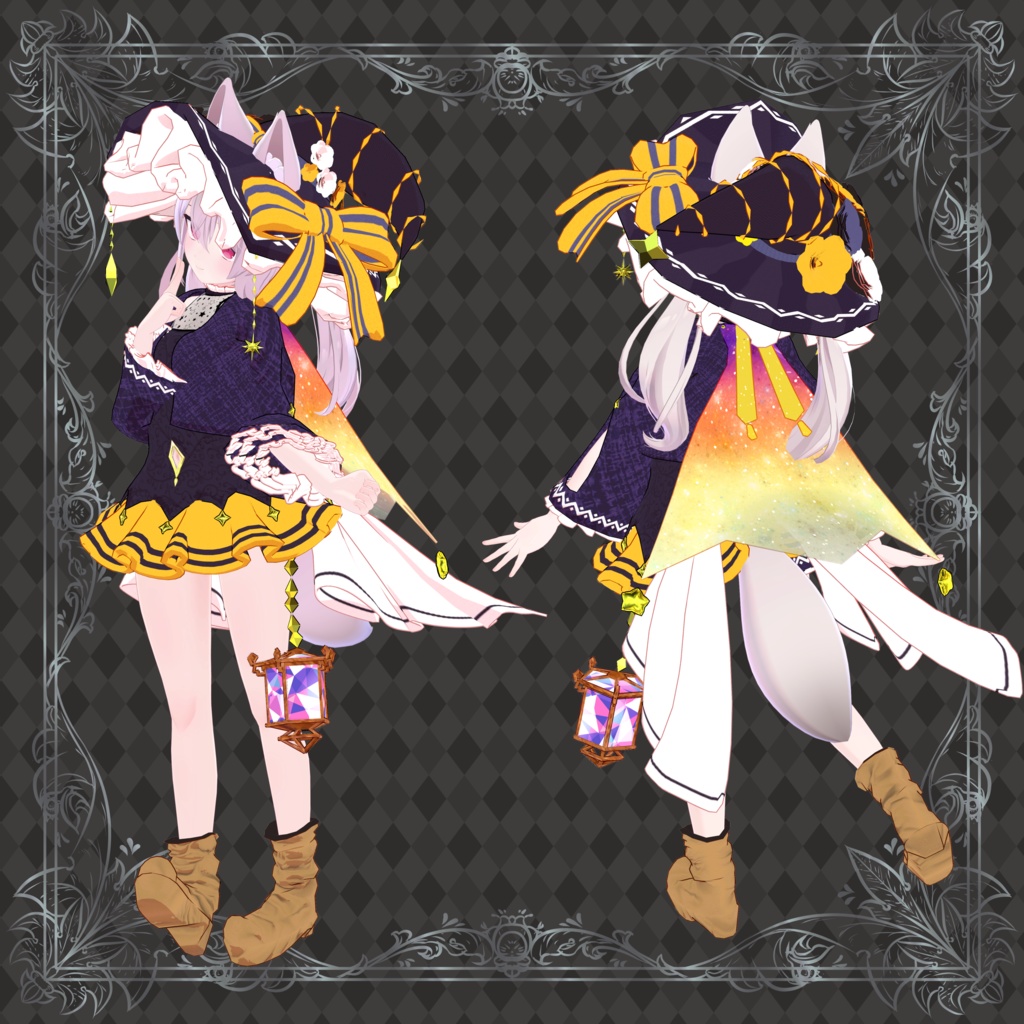 【カリン向け衣装】Witch hat dress