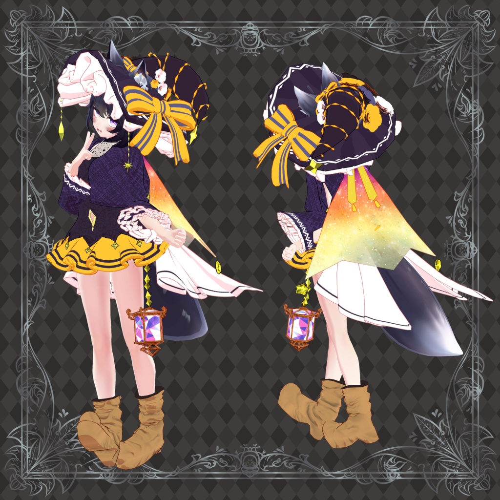 【ティエン向け衣装】Witch hat dress