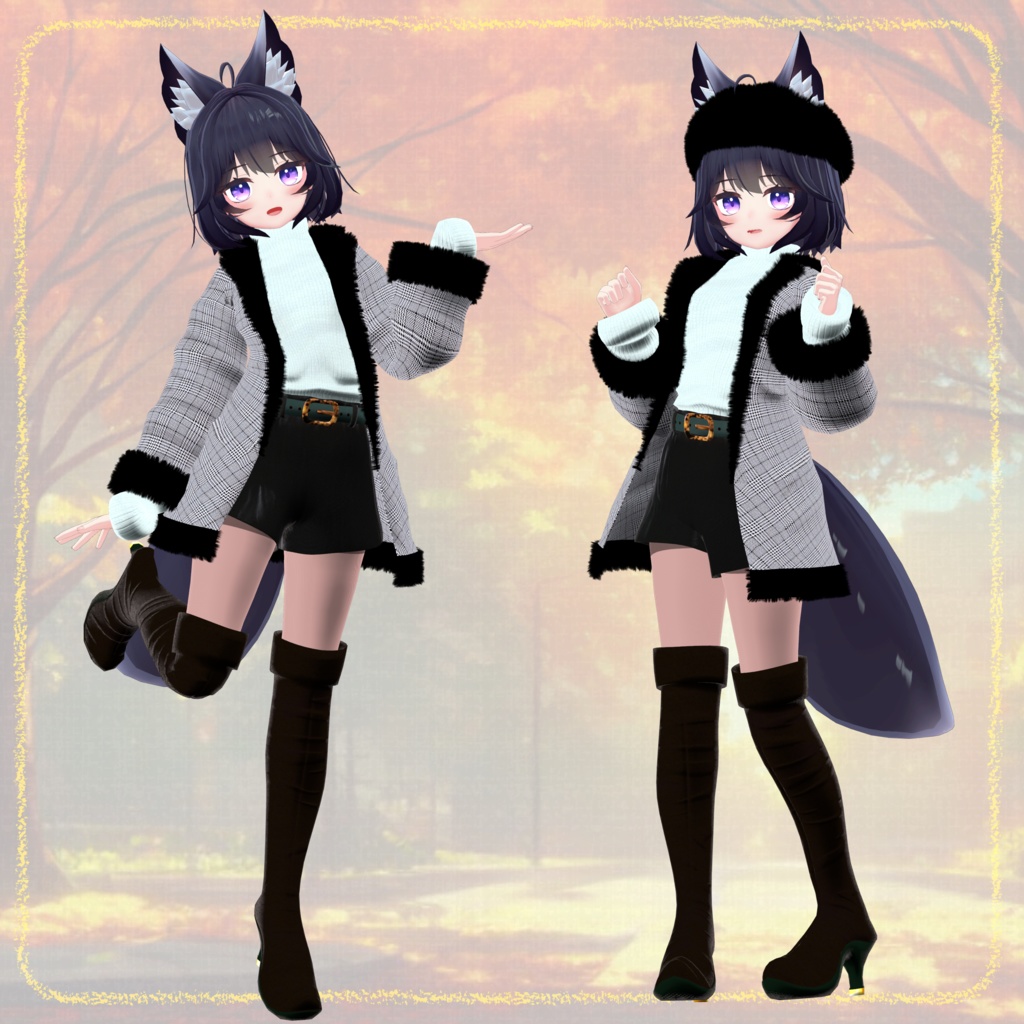 【ティエン向け衣装】寒い季節のお出掛けコーデセット