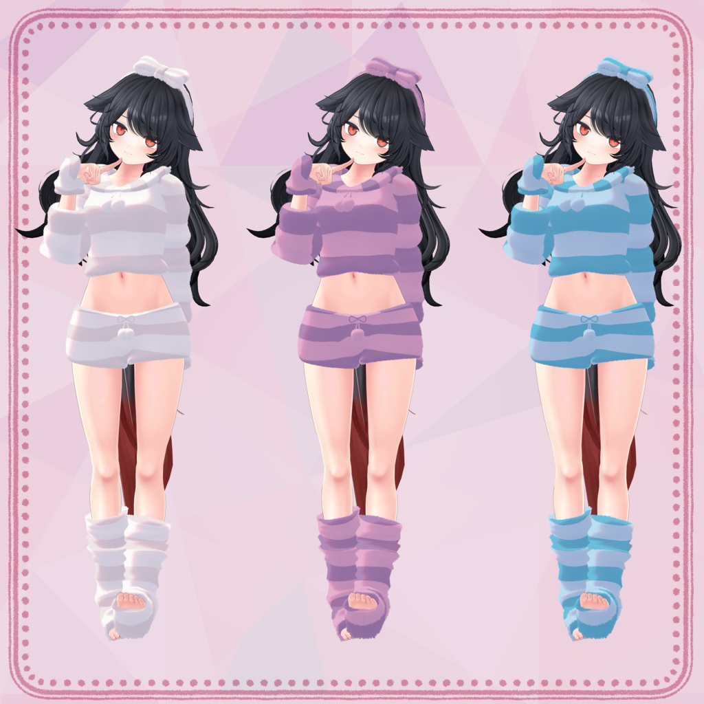 【デルタフレア向け衣装】もこもこルームウェア