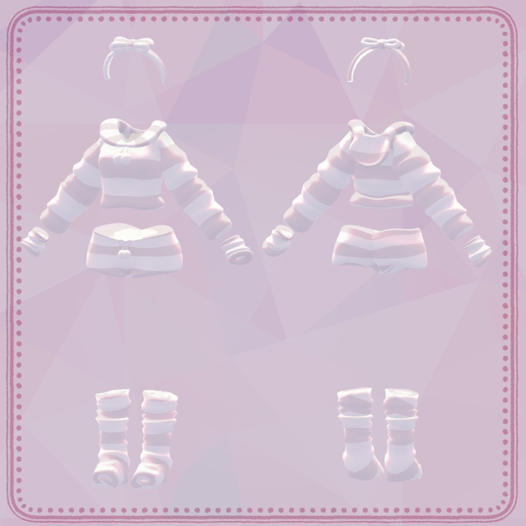 【デルタフレア向け衣装】もこもこルームウェア