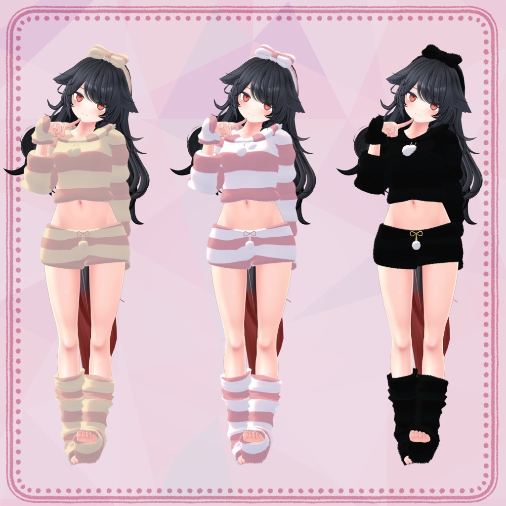 【デルタフレア向け衣装】もこもこルームウェア