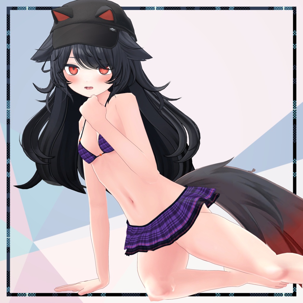 【デルタフレア向け衣装】水着-サニーチェック-