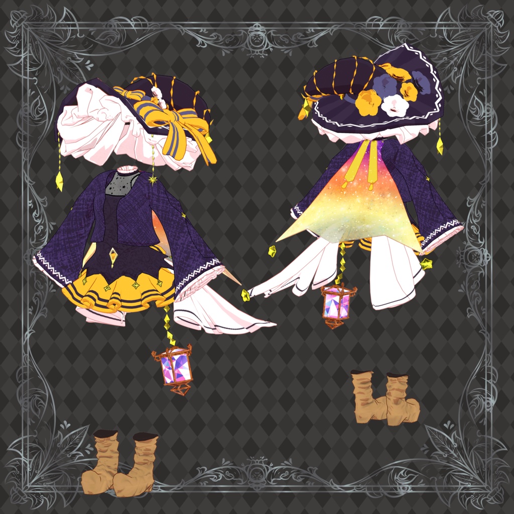 【マヌカ向け衣装】Witch hat dress