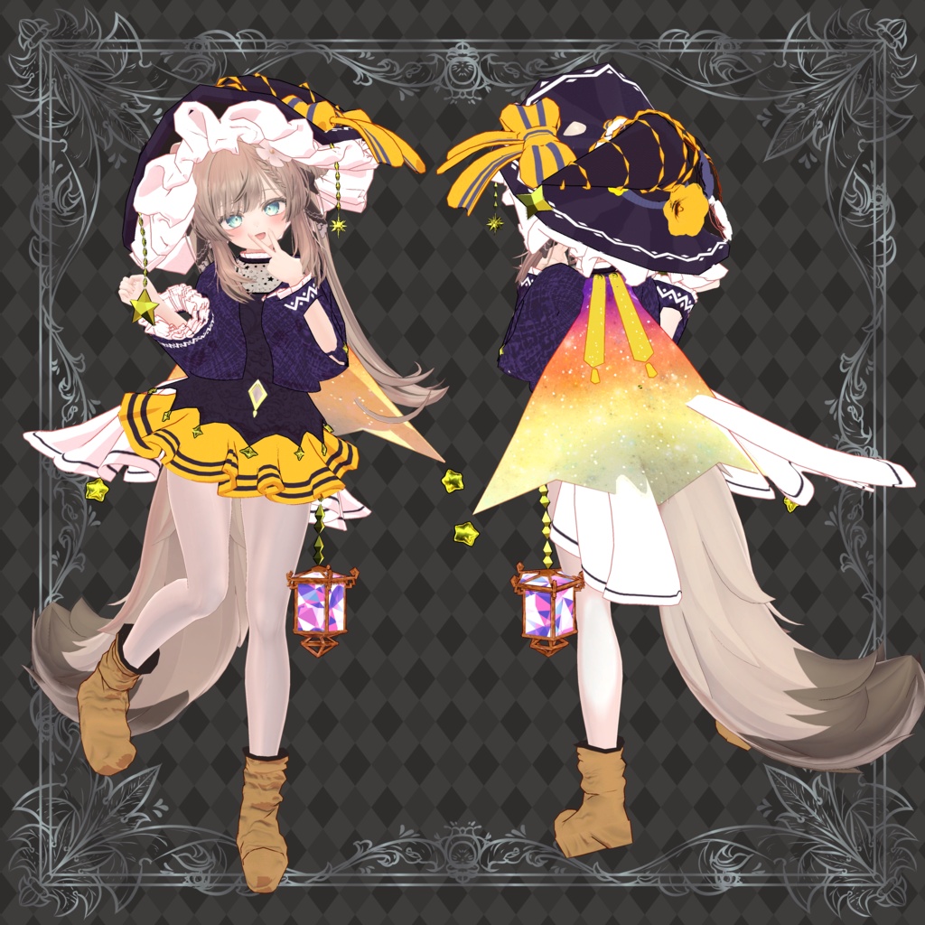 【マヌカ向け衣装】Witch hat dress