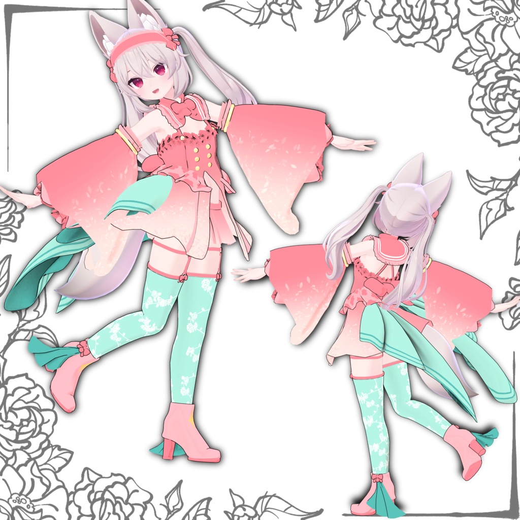 【カリン向け衣装】FlourDress