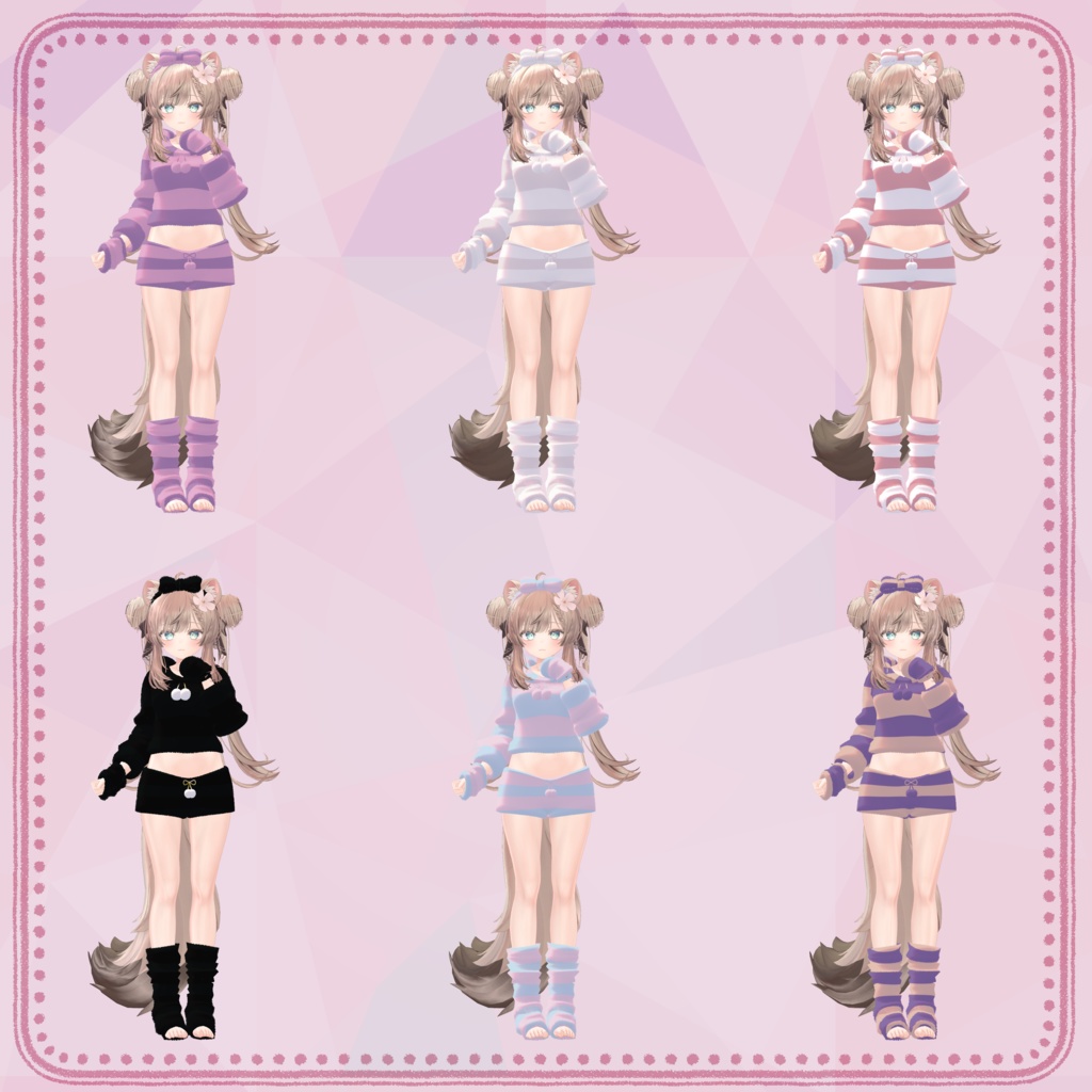 【マヌカ向け衣装】もこもこルームウェア