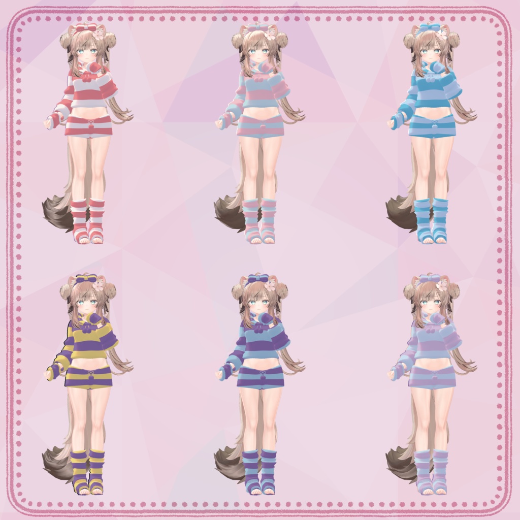 【マヌカ向け衣装】もこもこルームウェア