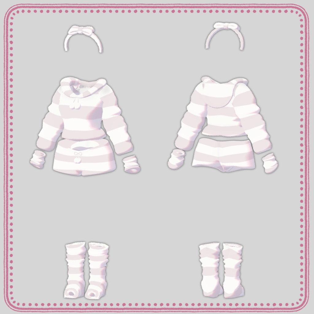 【シフォン向け衣装】もこもこルームウェア