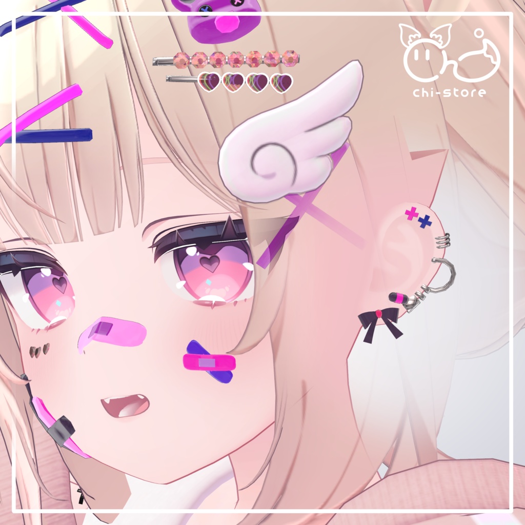 『ショコラ&シフォン向け』 拗らせ病みかわヘアピース