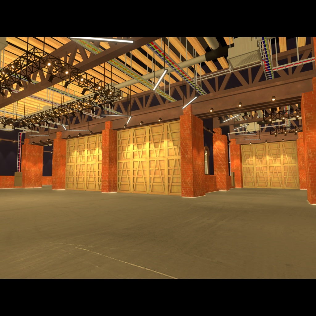 【VRChat向けワールド】 chi-brickモジュール式レンガ倉庫