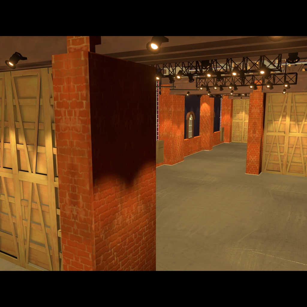 【VRChat向けワールド】 chi-brickモジュール式レンガ倉庫