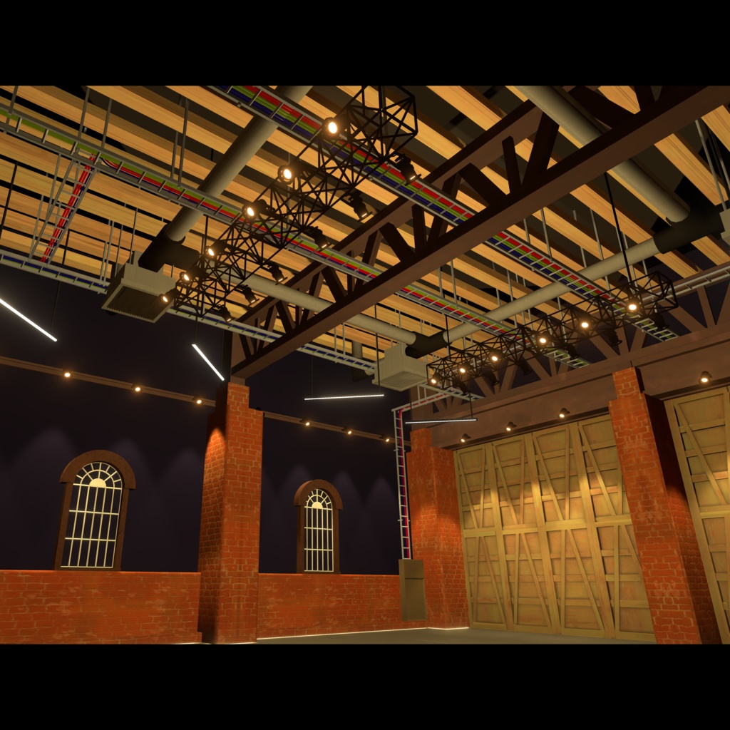 【VRChat向けワールド】 chi-brickモジュール式レンガ倉庫