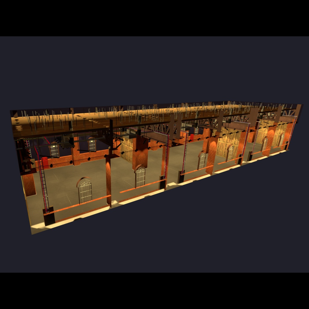 【VRChat向けワールド】 chi-brickモジュール式レンガ倉庫