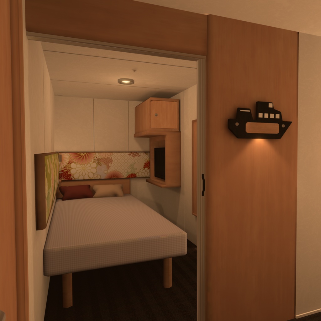 【VRChat向けワールド】 Chi-CruiseRoom