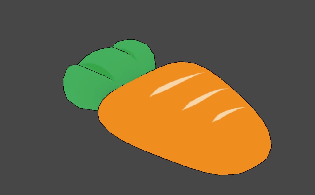 【無料】【VRC向けモデル】ニンジンさん