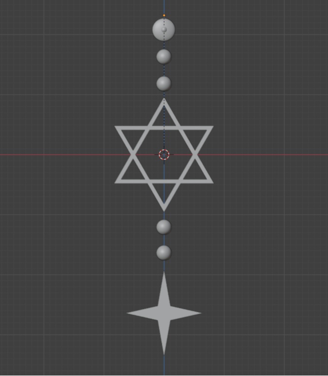 【PB設定済み】六芒星のピアス【MA対応】