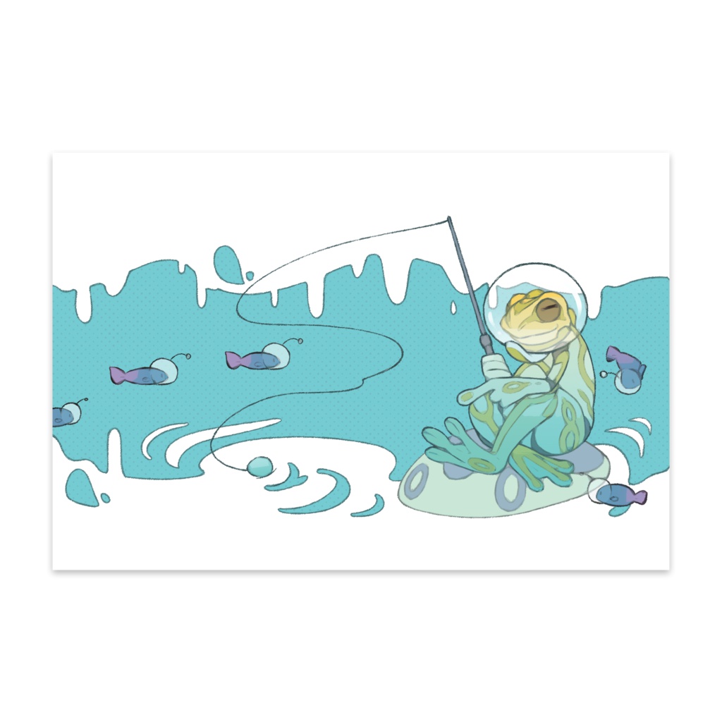 カエル宇宙ポストカード
