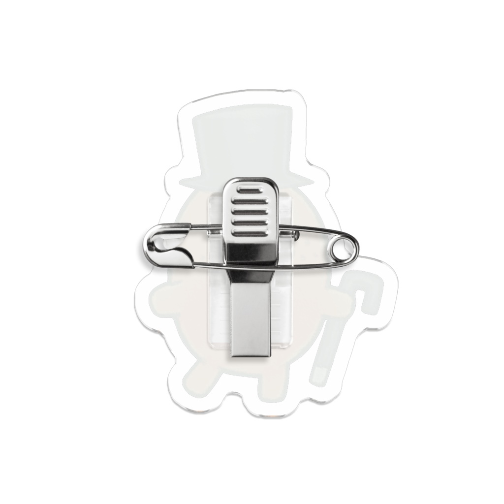 ポン!と紳士アクリルバッジA