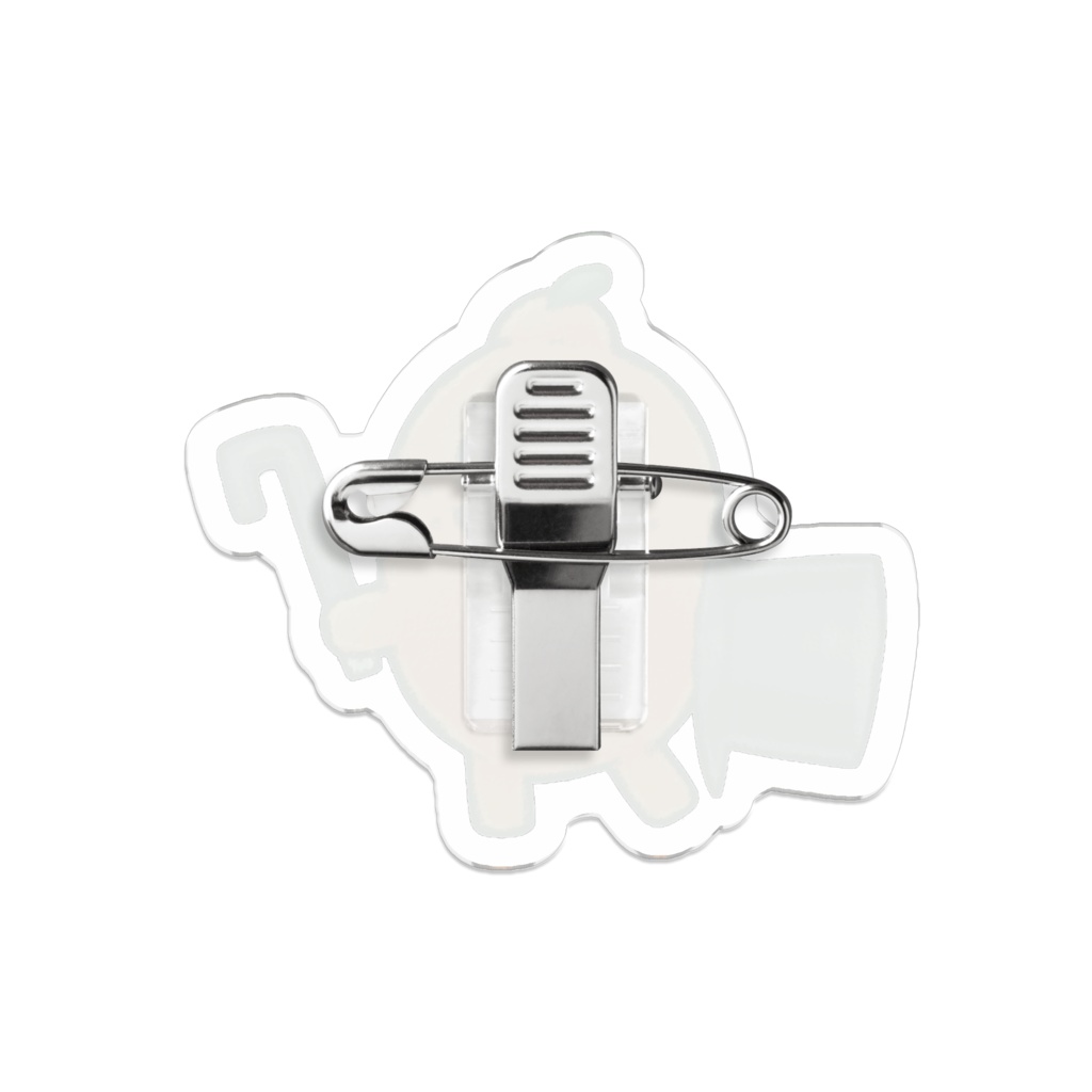 ポン!と紳士アクリルバッジB