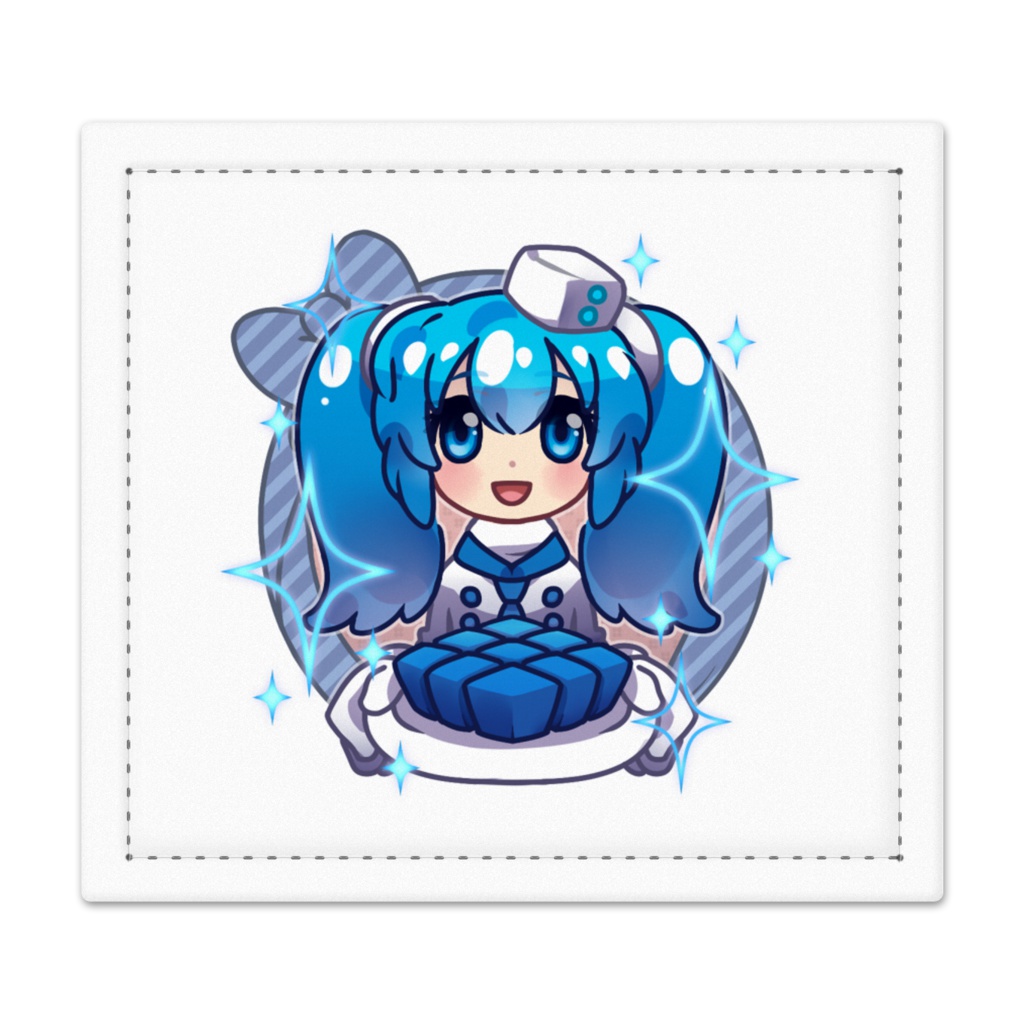 ブルーチョコレート捺印マット