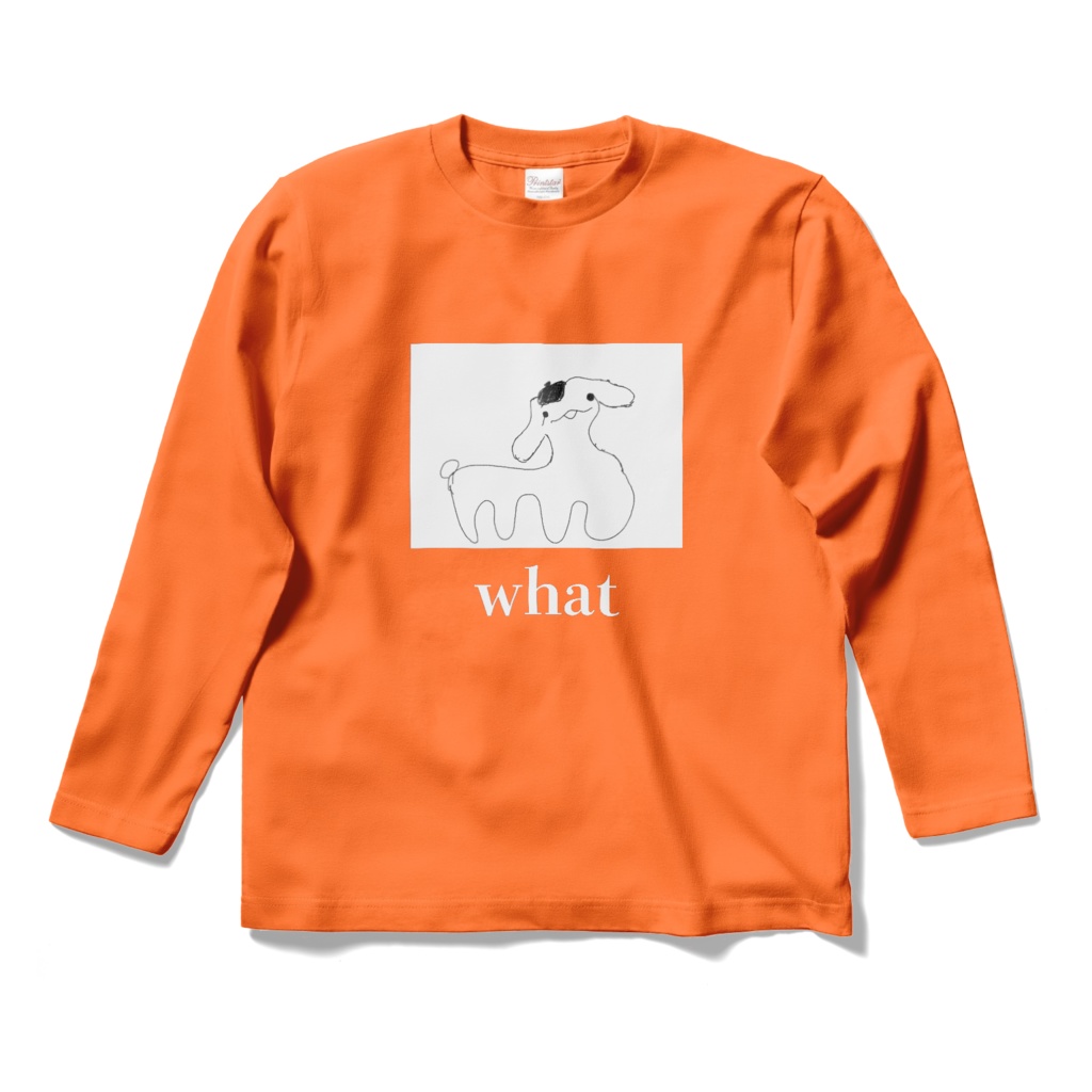 ぷにゃロングスリーブTシャツ（橙）