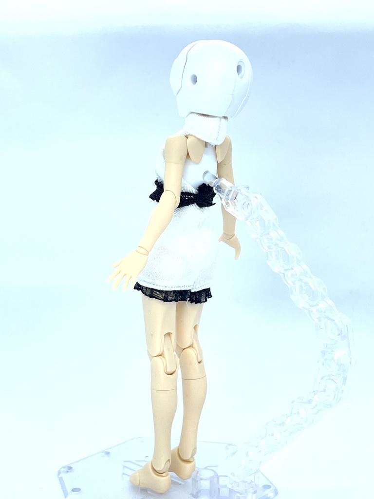 タートルネックワンピース【白】