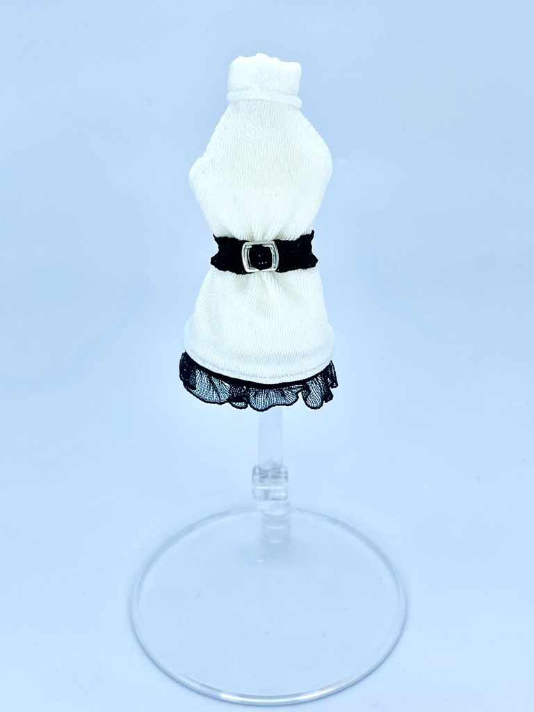 タートルネックワンピース【白】